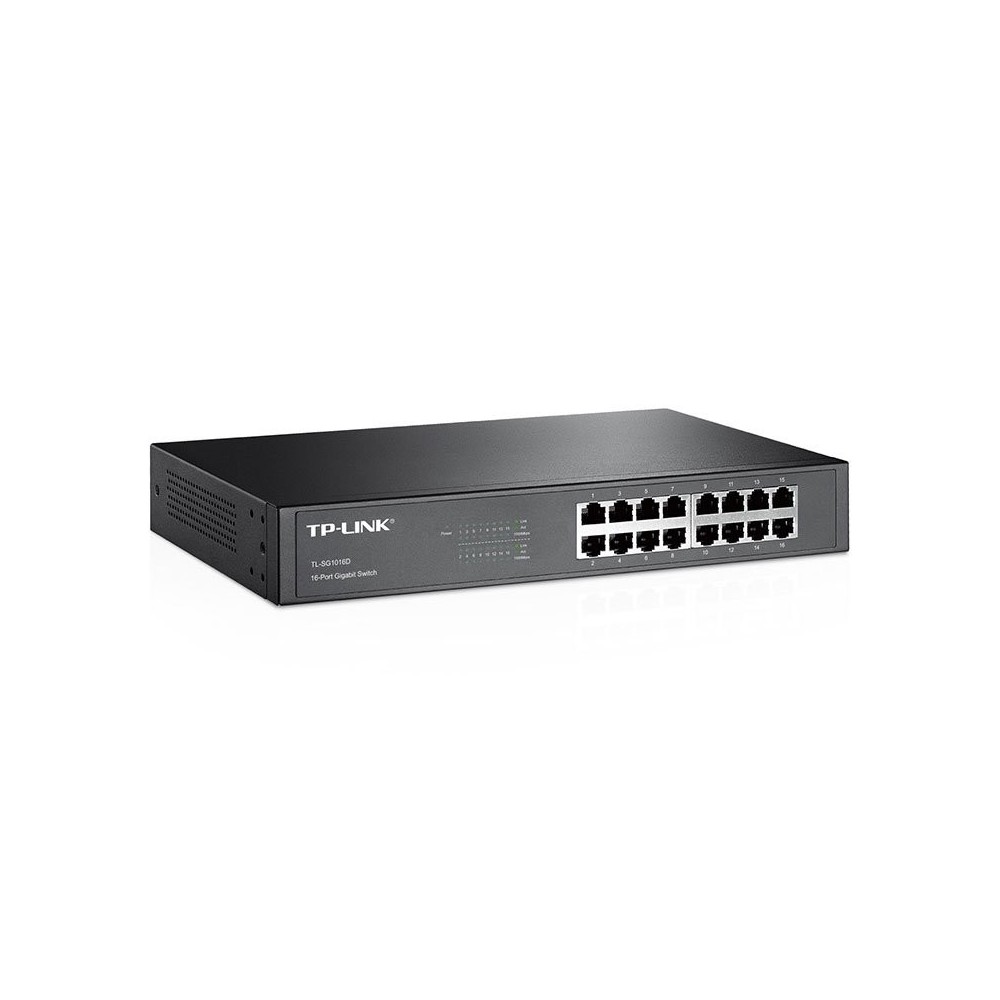 Switch TP-Link TL-SG1016D 16 Portas Gigabit UnManaged Rack Mountable