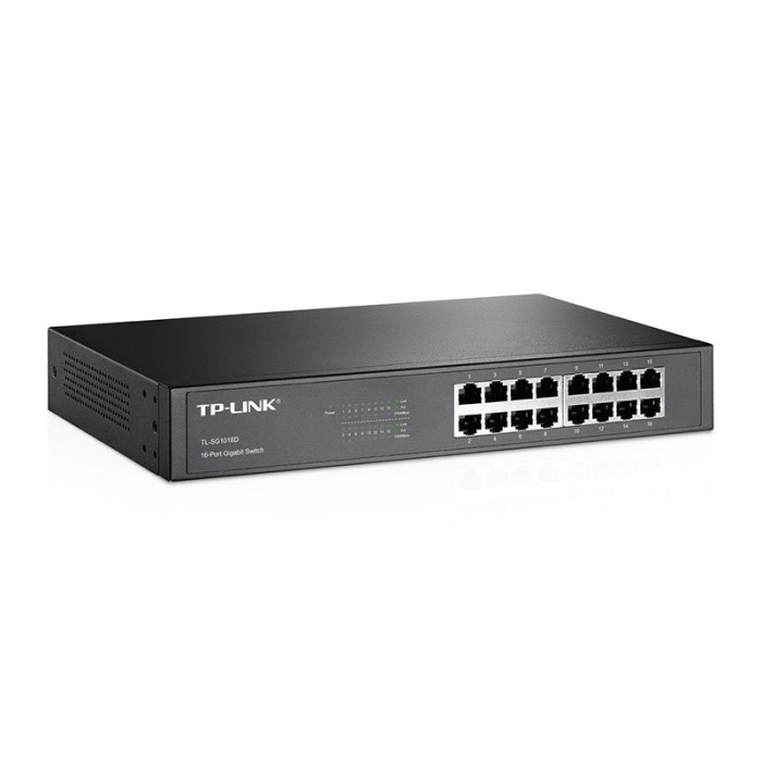 Switch TP-Link TL-SG1016D 16 Portas Gigabit UnManaged Rack Mountable
