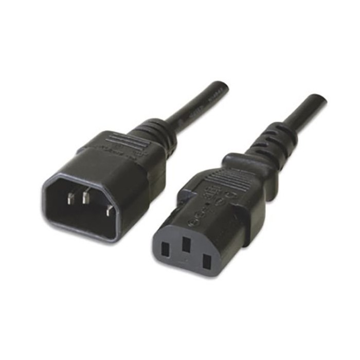 Cabo Extensão de Alimentação Ewent EC1915 VDE C14-C13 Macho/Fêmea 5m Preto