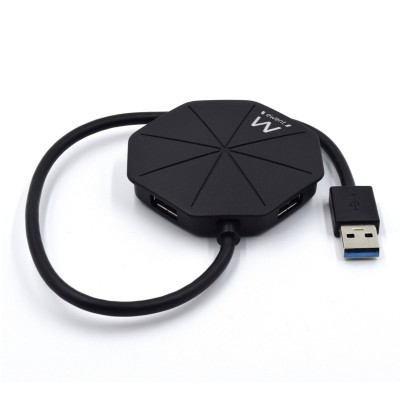 Hub USB Ewent EW1138 4 Portas 3.1 Gen 1 USB 3.0