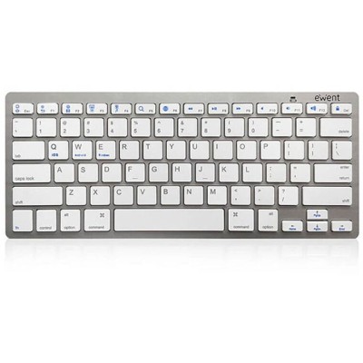 Teclado Bluetooth Ewent Compacto IOS/Android/Windows Prateado (PT)