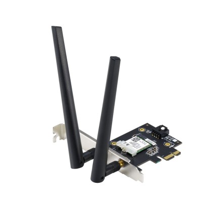 Placa de Rede Asus PCE-AX1800 Wireless Dual-band, AX1800 Ultimate AX WiFi 6, BT5.2 PCI Express