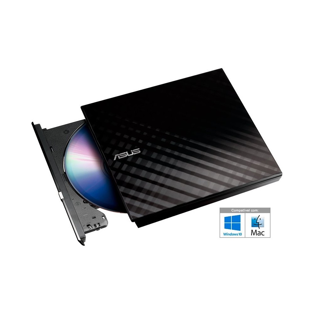 Drive Externa Asus SDRW-08D2S-U LITE/BLK/G/AS Preta