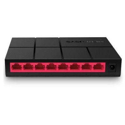 Switch de Rede Mercusys MS108G Mini 8 Portas Gigabit UnManaged 10/100/1000Mbps
