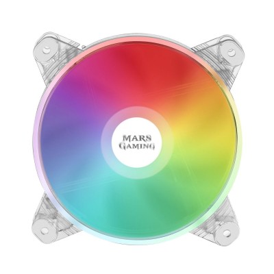 Ventoinha 120mm Mars Gaming MFD RGB 4 Pinos Transparente c/ Controlador